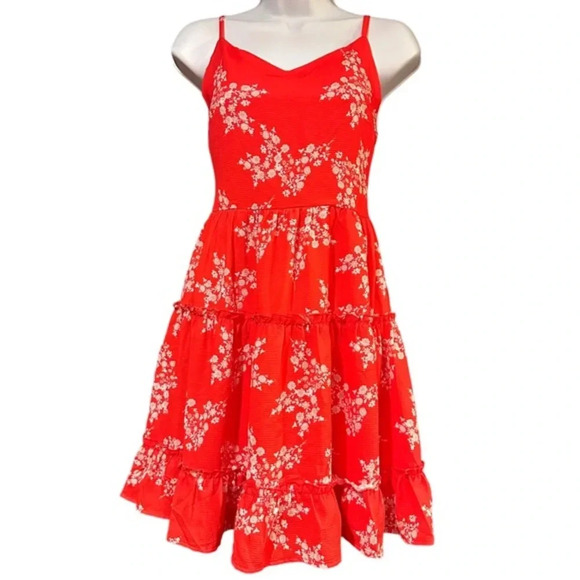 NWT Fancyinn Red and White Dress - Size Small, Adjustable Straps - Picture 1 of 3